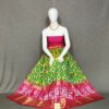 POCHAMPALLY IKKAT PURE PATTU LEHENGA/PAVADA