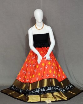 POCHAMPALLY IKAT PURE SILK LEHENGA 014