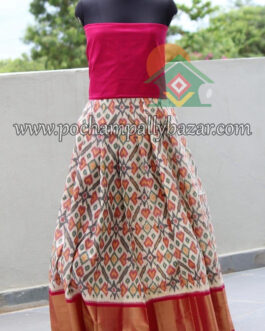 POCHAMPALLY IKAT PURE SILK LEHENGA 18