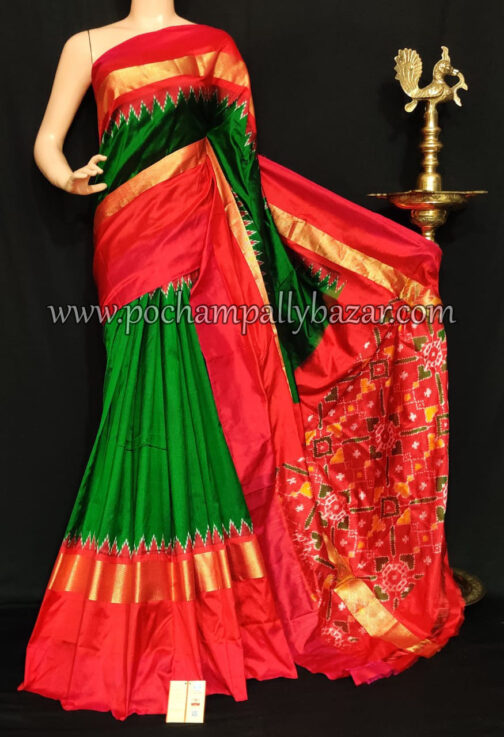 Ikkat Silk (Pattu) Saree