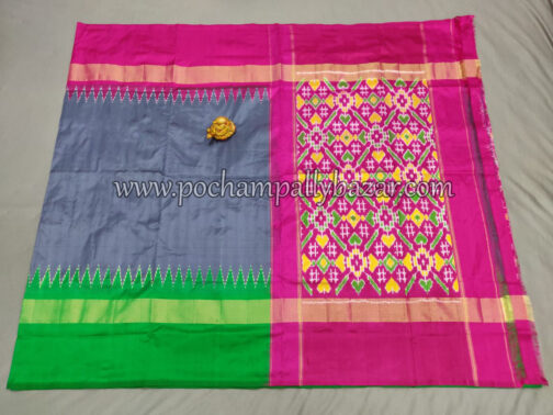 Ikkat Silk (Pattu) Saree