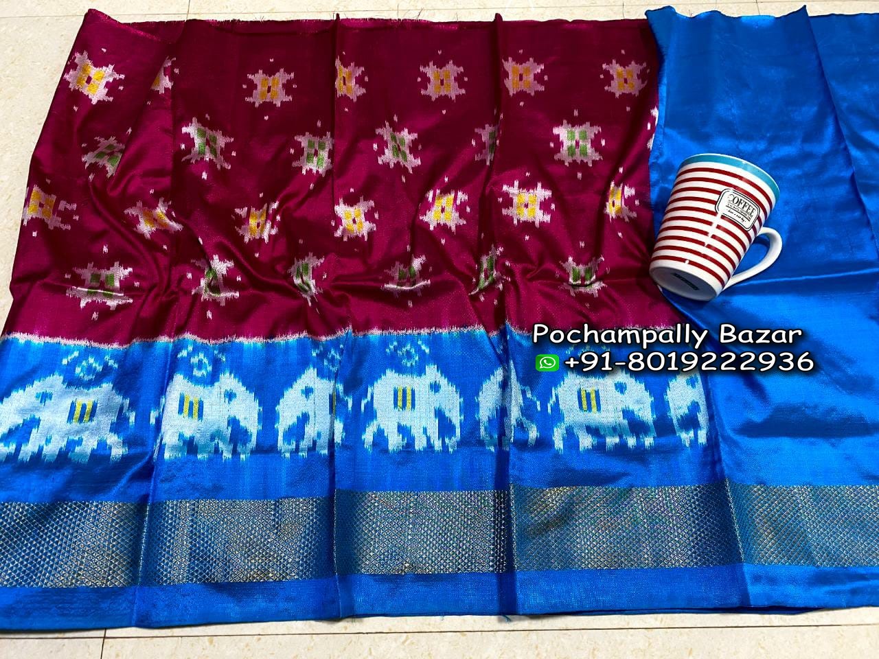 POCHAMPALLY IKAT PURE SILK LEHENGA 014 - POCHAMPALLY BAZAR