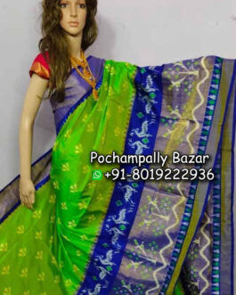 Pochampally Ikkat Silk (Pattu) Saree 102