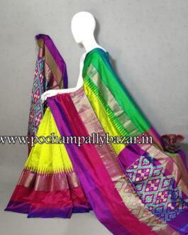 Pochampally Ikkat Silk Saree With Blouse Saree 110