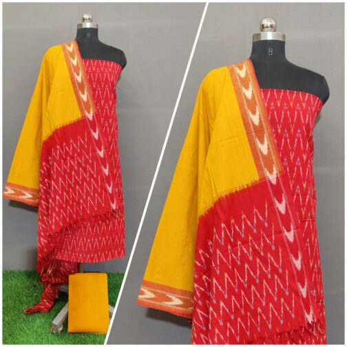 ikkat cotton dress material