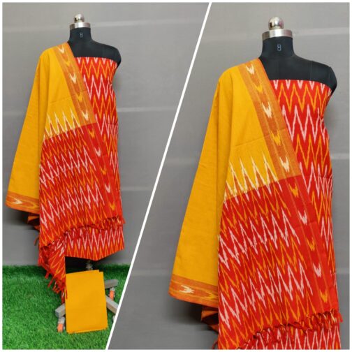 ikkat cotton dress material