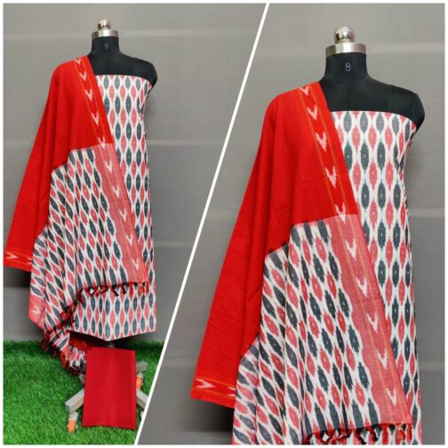 ikkat cotton dress material