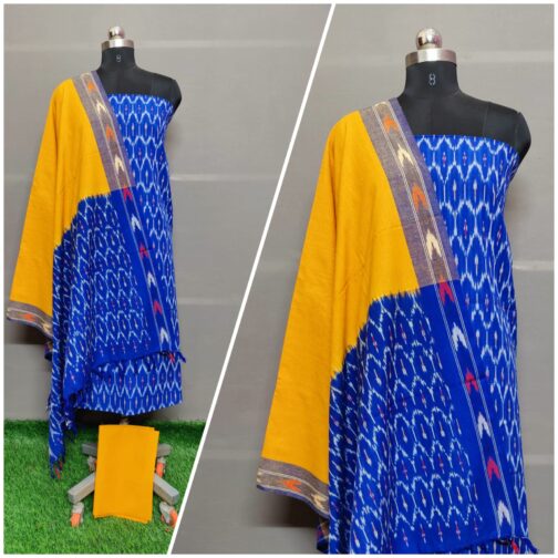 ikkat cotton dress material