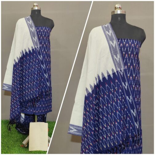 ikkat cotton dress material