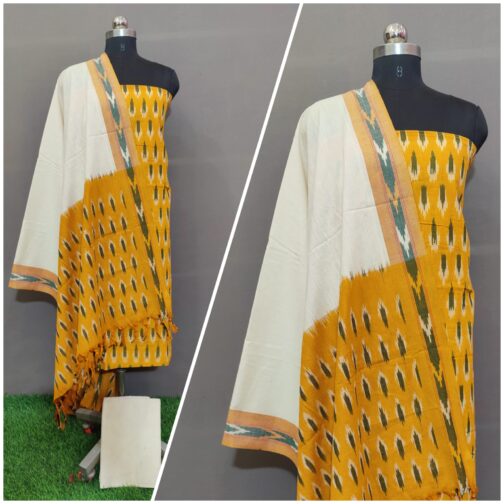 ikkat cotton dress material