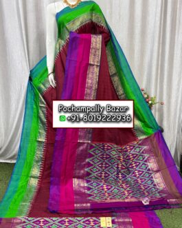 Pochampally Ikkat Kanchi Pattu Sarees 126