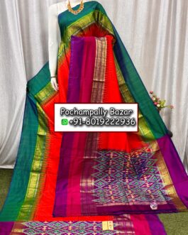 Pochampally Ikkat Kanchi Pattu Sarees 131