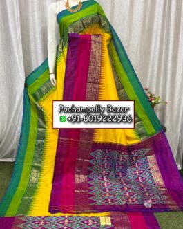 Pochampally Ikkat Kanchi Pattu Sarees 133